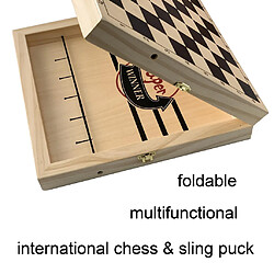 Pliable Rapide Sling Rondelle Jeu avec Jeu d'échecs En Bois Hockey Jeu Jeu de Société pour Intérieur Extérieur