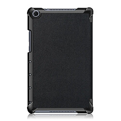 Avis Wewoo Housse Coque en cuir à rabat horizontal Custer Texture pour Huawei MediaPad M5 Lite8 poucesavec support à trois rabats Noir