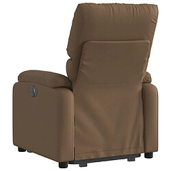 Acheter Maison Chic Fauteuil Relax pour salon, Fauteuil inclinable Marron Tissu -GKD13472