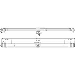 Abus 490903 Barre de sécurité pour porte PR2700 Blanc