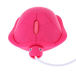 Acheter Souris de tortue mignonne câblée usb 3d souris à tortue filaire pour pc portable rose rouge