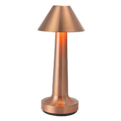 Forme De Champignon En Métal LED Lampe De Bureau Lampe De Table De Barre Sans Fil 3W Bronze