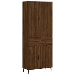 Maison Chic Buffet,Meuble de Rangement,commode pour salon,Cuisine Chêne marron 69,5x34x180 cm Bois d'ingénierie -MN29012