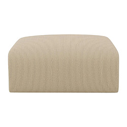 Avis Vente-Unique Pouf en tissu texturé beige POGNI de Maison Céphy