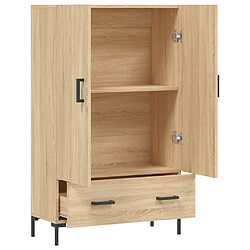 Acheter vidaXL Buffet haut chêne sonoma 69,5x31x115 cm bois d'ingénierie