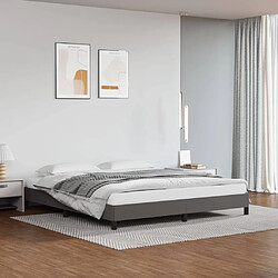 vidaXL Cadre de lit sans matelas gris 160x200 cm similicuir