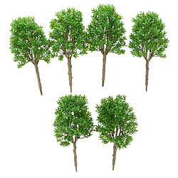 Acheter Lot 60pcs Arbres Modèles en Plastique 20cm pour Décoration Paysage Modélisme Ferroviaire Échelle 1/30