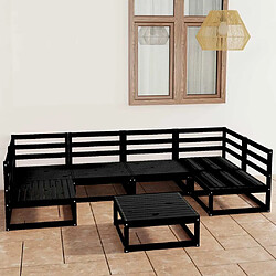 Maison Chic Salon de jardin 7 pcs - Table et chaises d'extérieur - Mobilier/Meubles de jardin Moderne bois de pin massif -MN41590