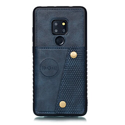 Wewoo Coque Fashion Etui de protection en cuir pour Huawei Mate 20 bleu