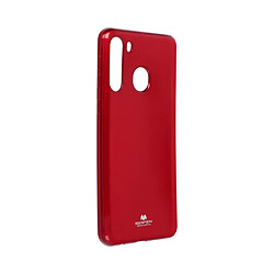 Ozzzo jelly coque mercury pour samsung galaxy a21 rouge