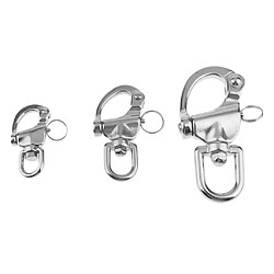 Manille mousqueton pivotante inox 316 pour bateau de plaisance marine 124mm