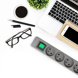 Acheter Power strip 5 sockets, 1.8m, Grey