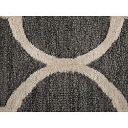 Beliani Tapis en laine gris 140 x 200 cm YALOVA pas cher