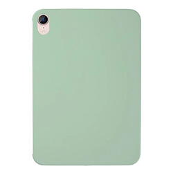 Coque en silicone anti-rayures vert clair pour votre iPad mini (2021)