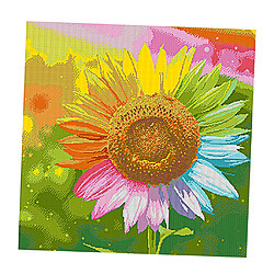 Avis plein perceuse tournesol diamant peinture point de croix art home decor 40 x 40cm