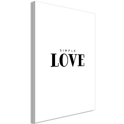 Artgeist Tableau - Simple Love (1 Part) Vertical [20x30]