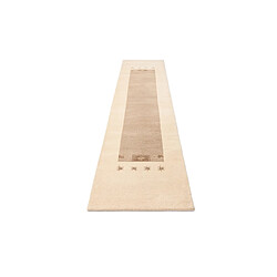 Avis Vidal Tapis de couloir en laine 396x79 beige Darya