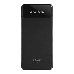 Batterie Secours 15000mAh Câble 4 en 1 Amovible et Sortie USB Compact LinQ Noir