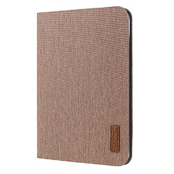 Etui en PU texture, auto-absorbée marron pour votre Apple iPad mini (2021)