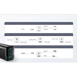 Chargeur mural Anker A2674G11 Noir 67 W (1 Unité)