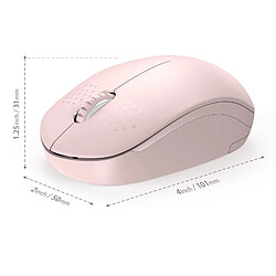 Souris Sans Fil 2.4G Avec Récepteur USB Pour Tablette D'ordinateur PC Rose pas cher