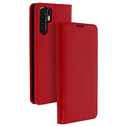 Avizar Étui Huawei P30 Pro Housse Cuir Portefeuille Support Vidéo rouge