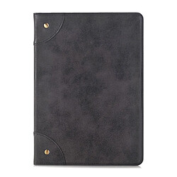 Etui en PU modèle de livre rétro noir pour votre Apple iPad 10.2 (2019)