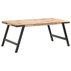 vidaXL Table à manger 180x90x76 cm Bois de manguier massif