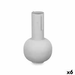 Gift Decor Vase Gris Acier 14 x 28 x 14 cm (6 Unités)