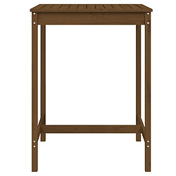 Acheter Maison Chic Table de jardin | Table d'extérieur marron miel 82,5x82,5x110 cm bois massif de pin -GKD15861