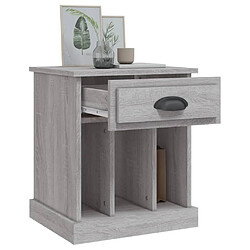 Maison Chic Lot de 2 Tables de chevet - Tables de Nuit sonoma gris 43x36x50 cm pas cher