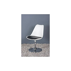 Kokoon Design Chaise design Victoria Blanc et noir.