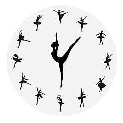 Avis Yoga Danse Horloges Horloge Créative Montre Déco Maison Décalage Temps Ballet