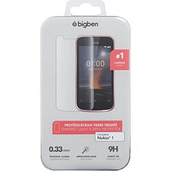 BigBen Connected Protège-écran pour Nokia 1 2018 2.5D Anti-rayures et Anti-traces de doigts Transparent