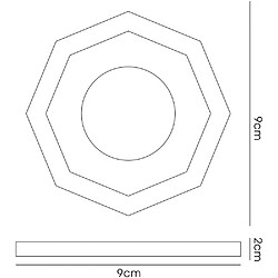 Avis Inspired Downlight encastré avec jante hexagonale profonde uniquement noir, nécessite 100035310 pour compléter l'article