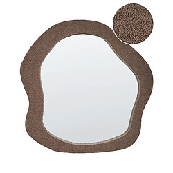 Beliani Miroir BLISMES 80 cm Marron