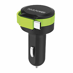 Avis RealPower 257636 Chargeur de téléphones Portables Auto Noir, Vert - Chargeurs de téléphones Portables (Auto, Allume-Cigare, 5 V, 0,58 m, Noir, Vert)