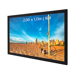 Kimex Ecran de projection sur cadre 2,00 x 1,13m - Format 16:9