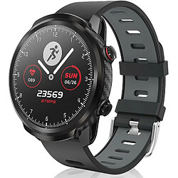 Chrono Montre Connectée pour Femmes Homme Sport Avec IP67 étanche avec Moniteur de fréquence Cardiaque podomètre Pour Android iOS-Gris