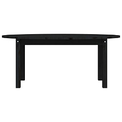 Maison Chic Table basse,Table Console Table d'appoint, Table pour salon Noir 110x55x45 cm Bois massif de pin -MN71956 pas cher