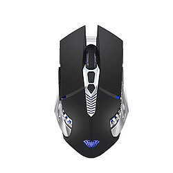 Universal Souris de jeu sans fil Bluetooth rechargeable avec boutons latéraux 3 modes (BT5.0, BT3.0 et 2,4g)