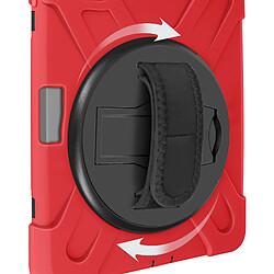 Acheter Avizar Coque pour iPad Air 11 2024 Antichoc avec Poignée Support et Sangle Rouge