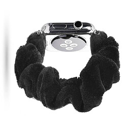 Bracelet en PU sangle de banque de tissu d'impression noir pour votre Apple Watch Series 5/4 44mm/Series 3/2/1 42mm