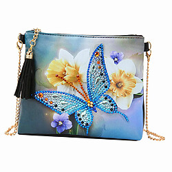 Creative Diamant En Forme De Peinture Spéciale Gland Sac Bandoulière Papillon 1 pas cher