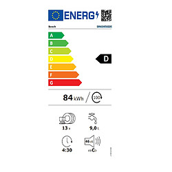 Lave-vaisselle 60cm 13 couvert 46db tout intégrable - SMV2HTX02E - BOSCH