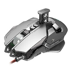 Souris de jeu filaire [6400 DPI] [Programmable] [lumière respiratoire] jeu ergonomique souris d'ordinateur USB rvb Gamer ordinateur de bureau