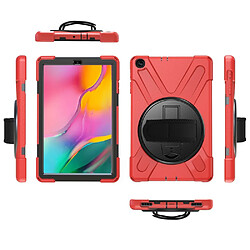 Avis Coque en TPU + Silicone combo en forme de X rouge pour votre Samsung Galaxy Tab A 10.1 (2019) SM-T515