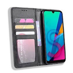 Wewoo Housse Coque Boucle magnétique rétro Crazy Horse Texture en cuir à rabat horizontal pour Huawei Y5 2019avec support et fentes cartes et cadre photo noir pas cher