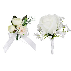 fleur poignet mariage rose rouge bal de promo