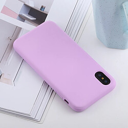 Avis Wewoo Coque TPU antichoc en silicone liquide de couleur solide pour iPhone XS / X (violet)